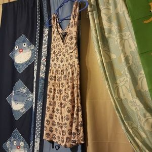 Iron Fist blush digital skull dress S